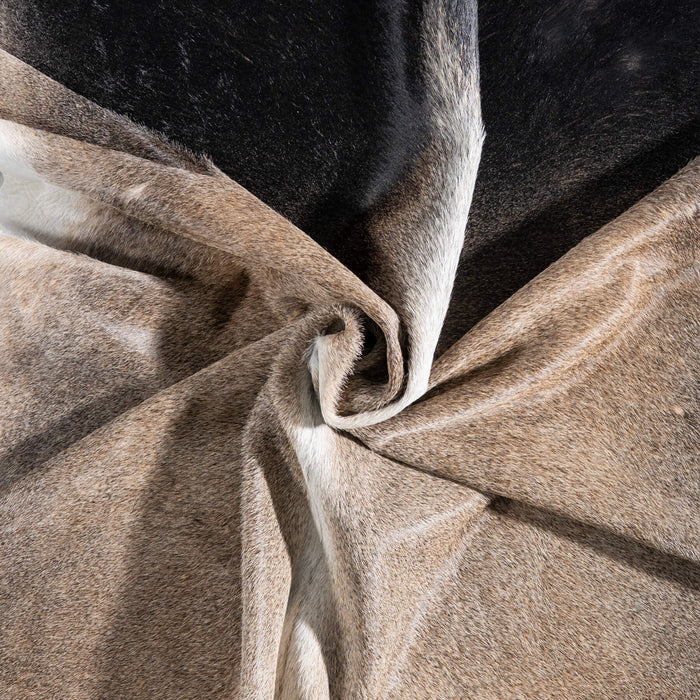Brazilian Grey Palomino Cowhide Rug Size 8'2" L x 7'0" W 9226