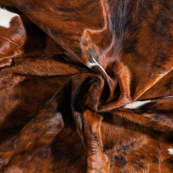Tricolor Cowhide Rug Size 7'8" L x 6'10" W 9239