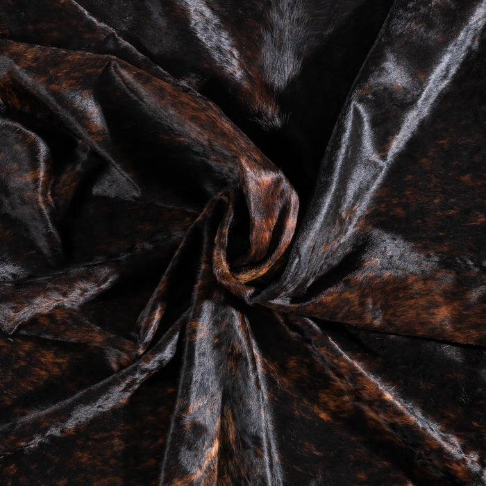 Dark Brindle Cowhide Rug Size 7'7" L x 7'7" W 9251