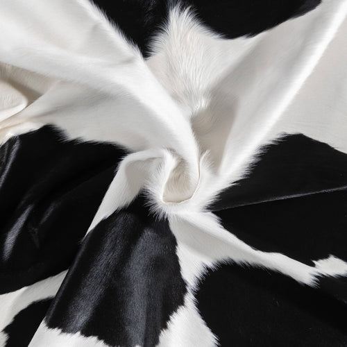 Brazilian Black and White Cowhide Rug Size 6'9" L x 6'0" W 9270