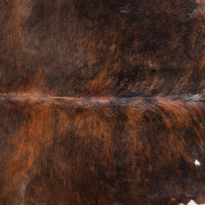 Tricolor Brindle Mix Cowhide Rug Size 6'11" L x 6'10" W 9275