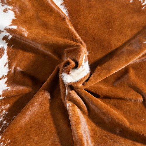 Brazilian Hereford Cowhide Rug Size 7'11" L x 7'3" W 9284
