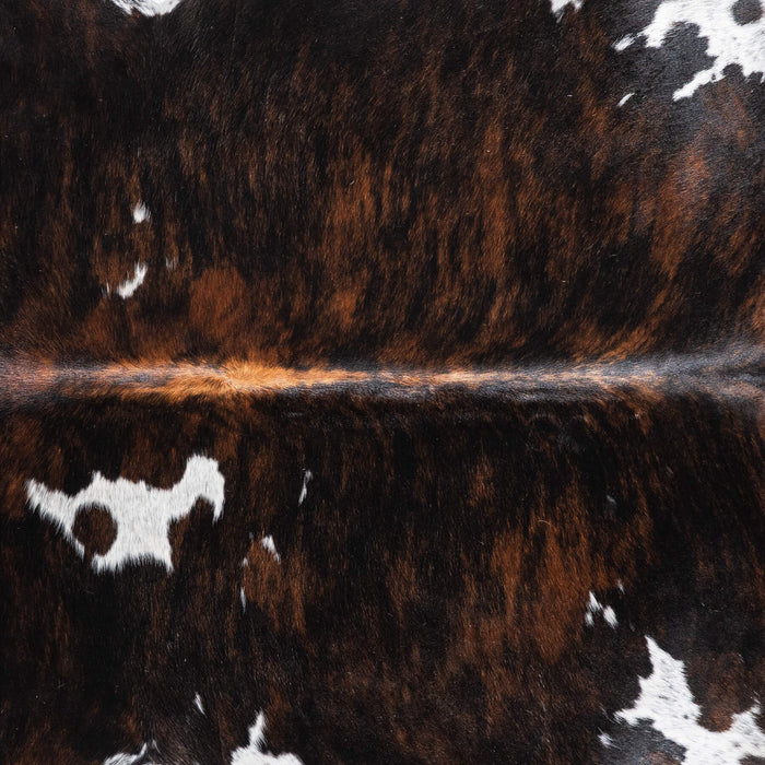 Brazilian Dark Tricolor Cowhide Rug Size 6'9" L x 6'0" W 9291