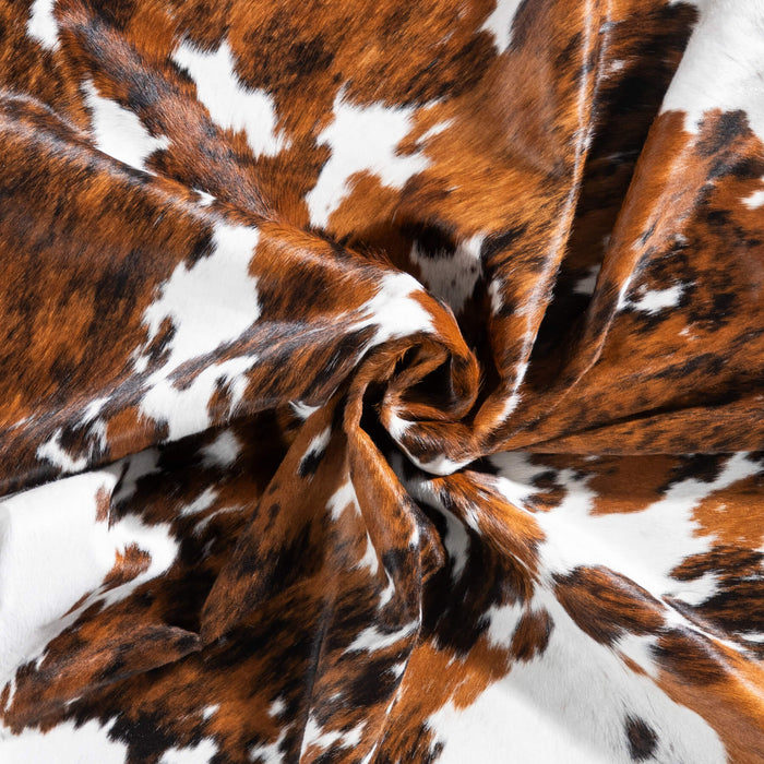 Tricolor Cowhide Rug Size 6'9" L x 6'2" W 9292