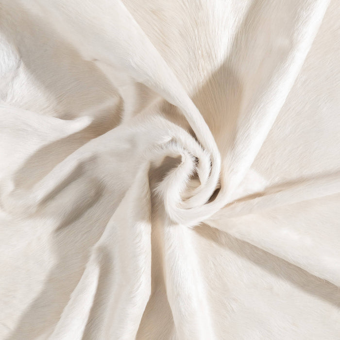 Brazilian White Cowhide Rug Size 8'2" L x 6'10" W 9293