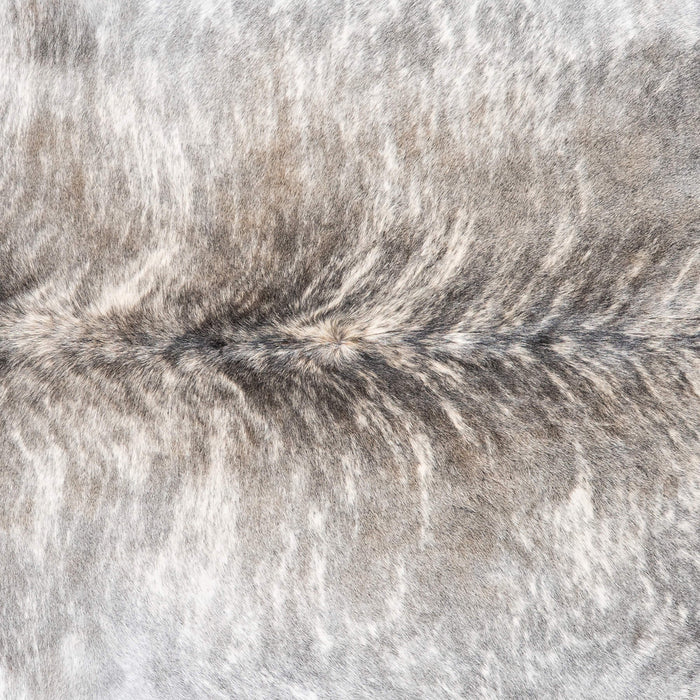 Light Grey Brindle Cowhide Rug Size 7'5" L x 6'11" W 9295