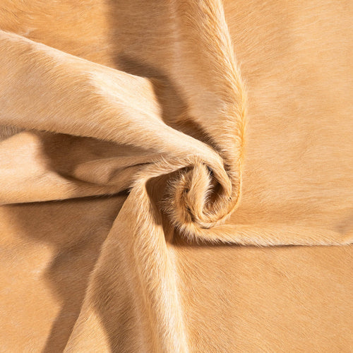 Brazilian Beige Cowhide Rug Size 6'9" L x 6'6" W 9308