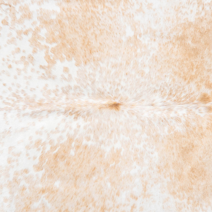 Brazilian Palomino and White Cowhide Rug Size 7'1" L x 7'1" W 9309