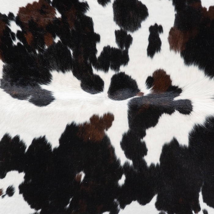 Black and White Cowhide Rug Size 7'2" L x 6'6" W 9312