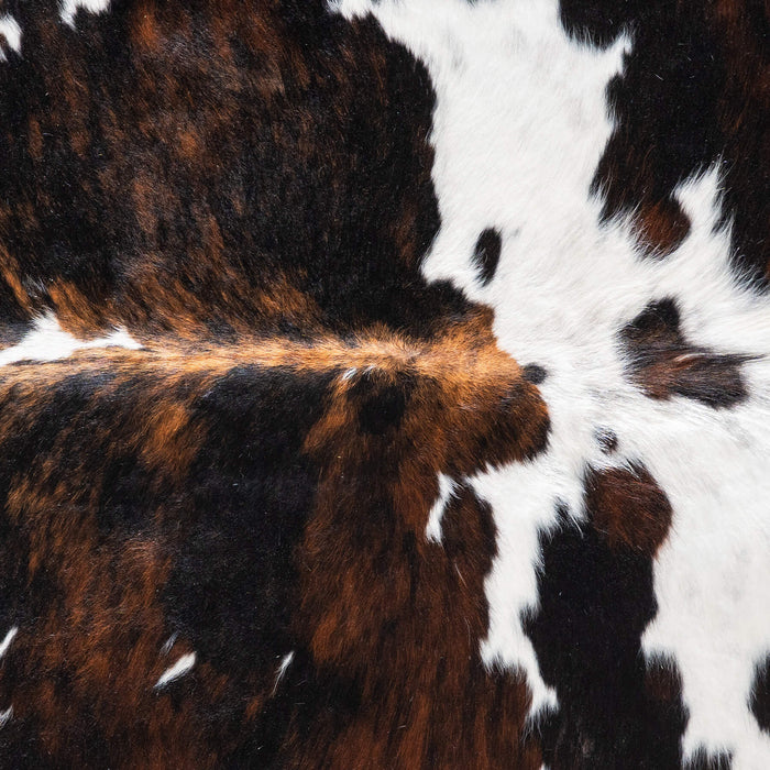 Tricolor Cowhide Rug Size 6'9" L x 5'11" W 9323