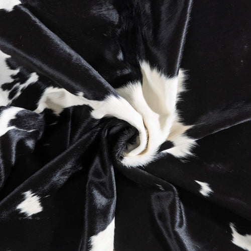Brazilian Black and White Cowhide Rug Size 7'11" L x 6'4" W 9325