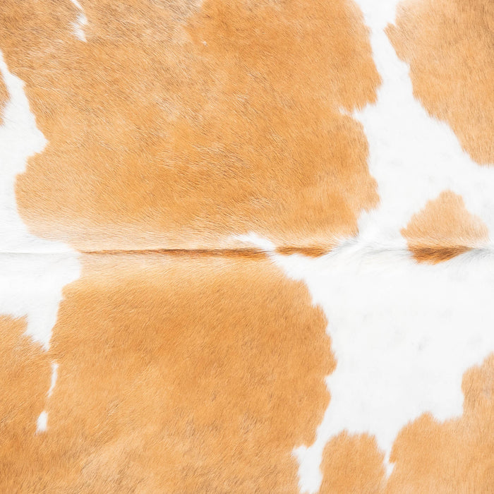 Palomino and White Cowhide Rug Size 7'0" L x 5'10" W 9341
