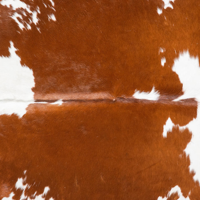 Brown and White Cowhide Rug Size 6'3" L x 6'6" W 9364