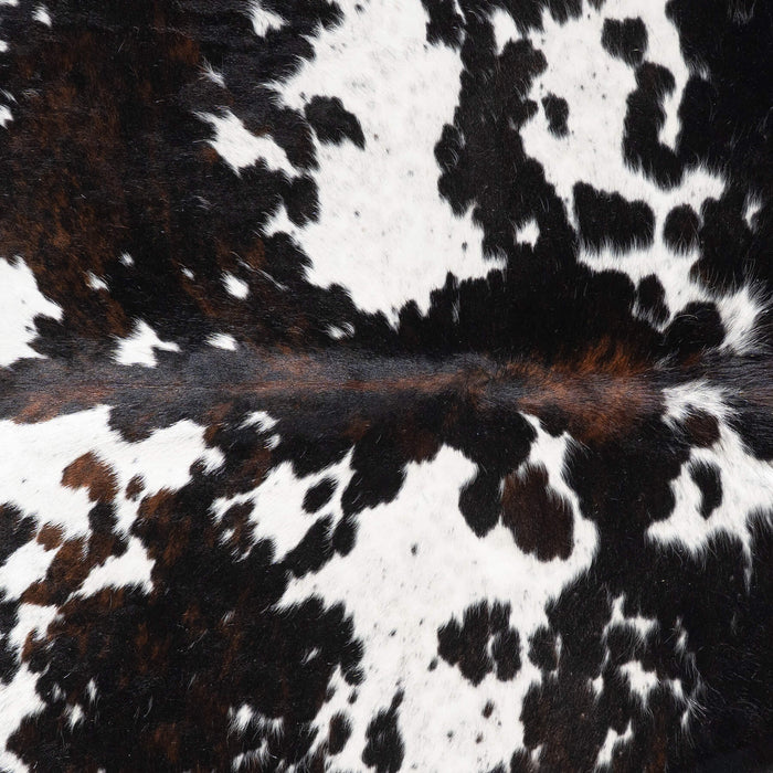 Dark Tricolor Cowhide Rug Size 8'1" L x 5'9" W 9390