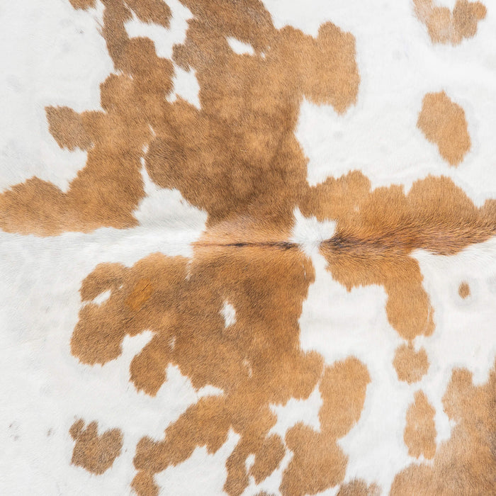 White Tricolor Cowhide Rug Size 7'9" L x 6'10" W 9401