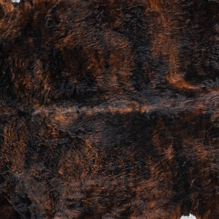 Brindle White Belly Cowhide Rug Size 6'11" L x 6'5" W 9420