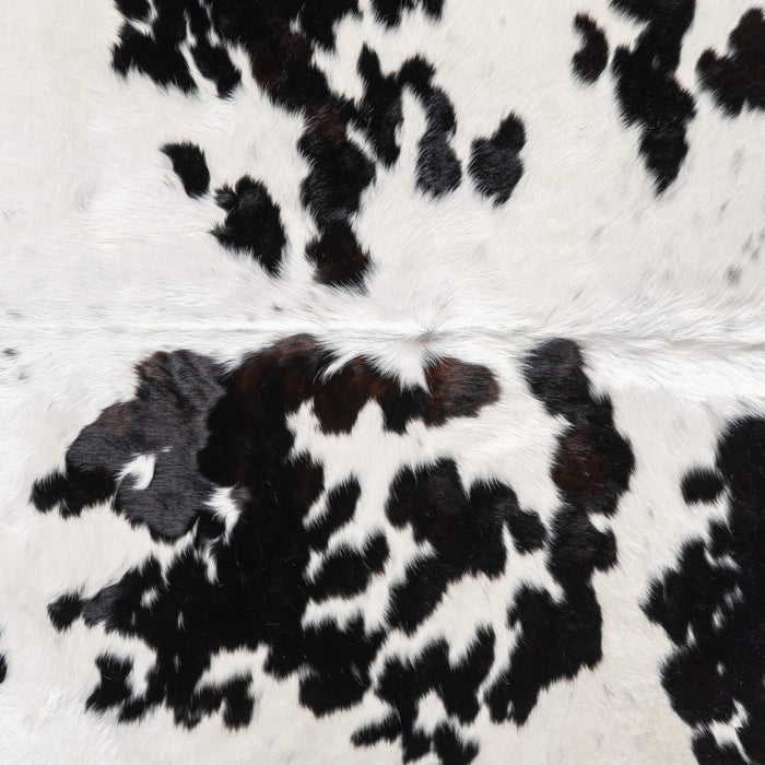 Black and White Cowhide Rug Size 7'5" L x 7'4" W 9438
