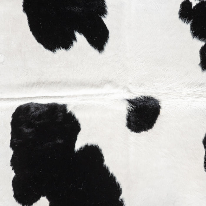 Black and White Cowhide Rug Size 7'6" L x 6'5" W 9442