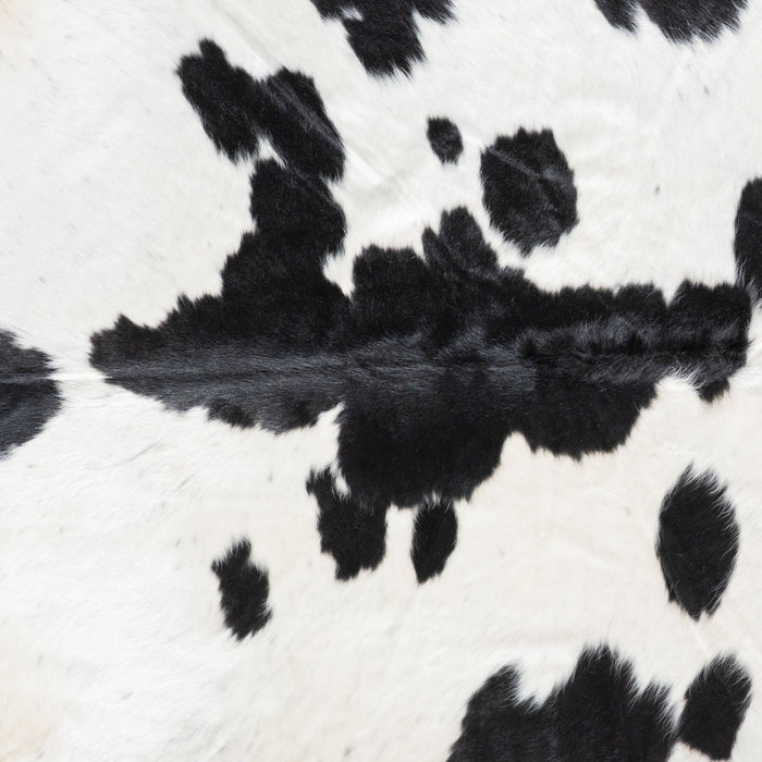 Black and White Cowhide Rug Size 7'7" L x 5'11" W 9468