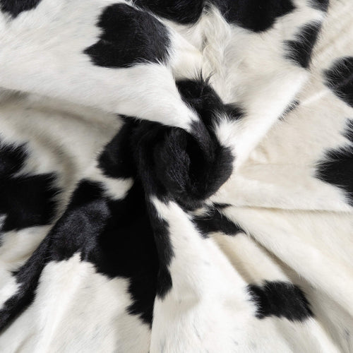 Black and White Cowhide Rug Size 7'7" L x 5'11" W 9468