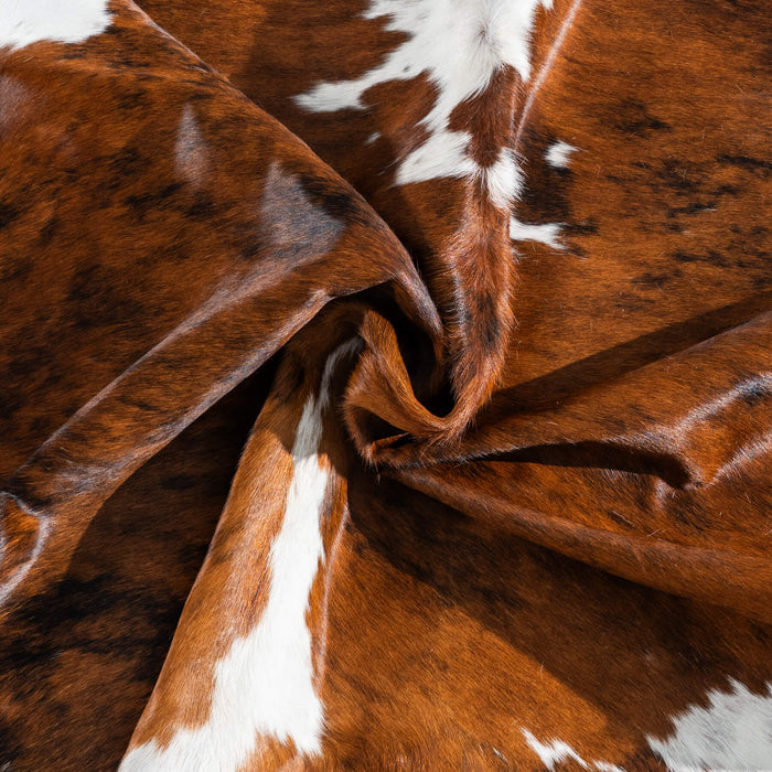 Tricolor Cowhide Rug Size 7'7" L x 6'6" W 9525