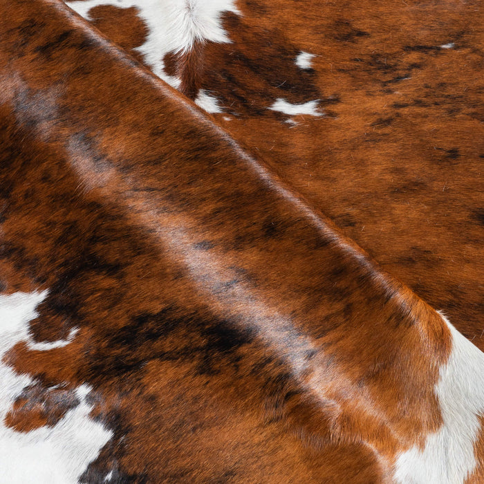 Tricolor Cowhide Rug Size 7'7" L x 6'6" W 9525
