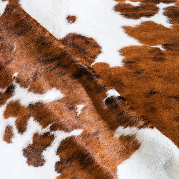 Tricolor Cowhide Rug Size 7'7" L x 6'11" W 9543