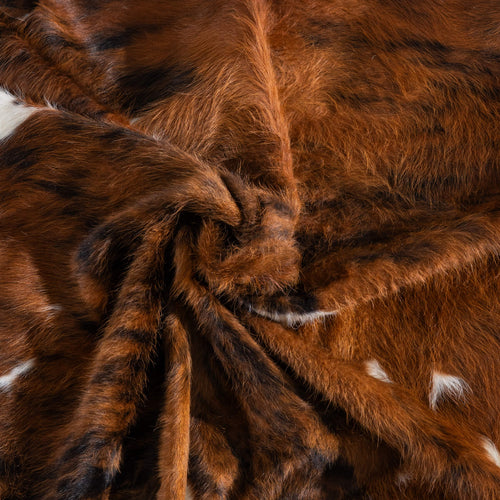 Tricolor Cowhide Rug Size 6'11" L x 5'10" W 9545