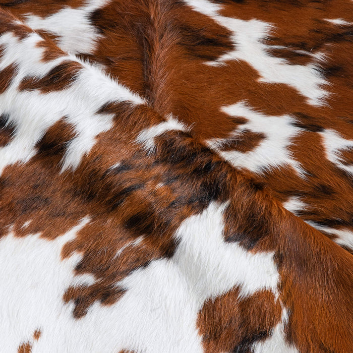 Tricolor Cowhide Rug Size 6'8" L x 6'2" W 9551