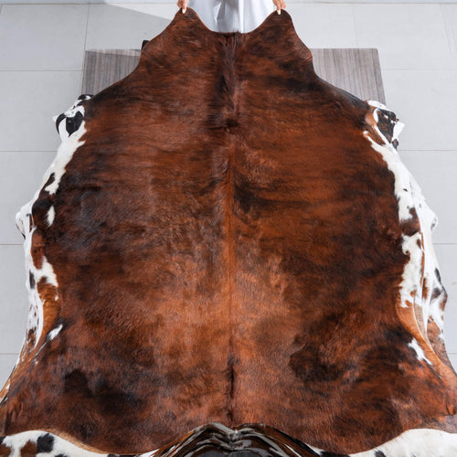 Brindle Cowhide Rug Size 6'11" L x 6'2" W 9561