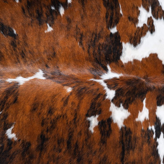 Tricolor Cowhide Rug Size 7'10" L x 6'10" W 9563