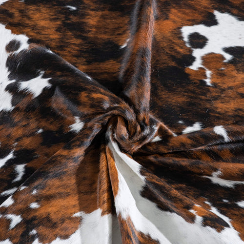 Tricolor Cowhide Rug Size 7'5" L x 5'10" W 9570