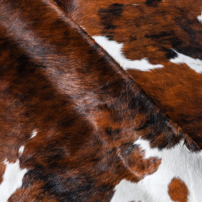 Tricolor Cowhide Rug Size 6'10" L x 6'8" W 9575