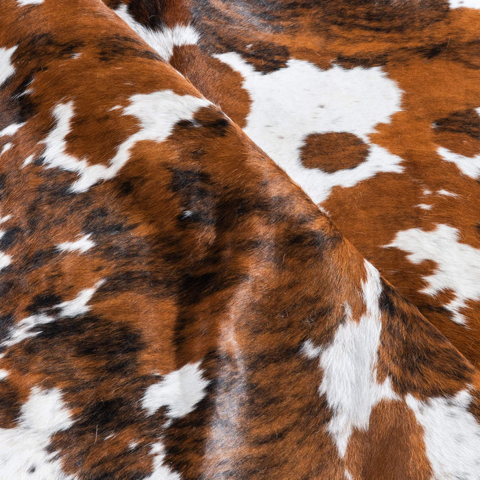 Tricolor Cowhide Rug Size 7'0" L x 6'4" W 9587