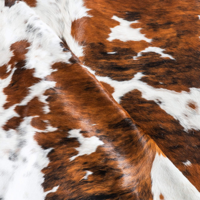 Tricolor Cowhide Rug Size 7'1" L x 6'5" W 9591