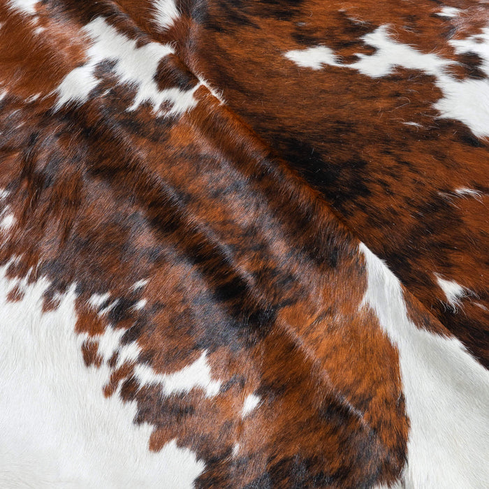 Tricolor Cowhide Rug Size 7'4" L x 7'1" W 9599