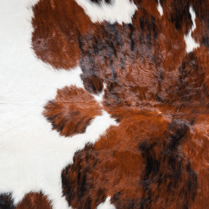 Tricolor Cowhide Rug Size 7'5" L x 7'3" W 9604