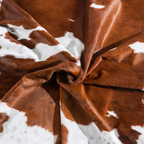 Tricolor Cowhide Rug Size 7'8" L x 7'3" W 9613