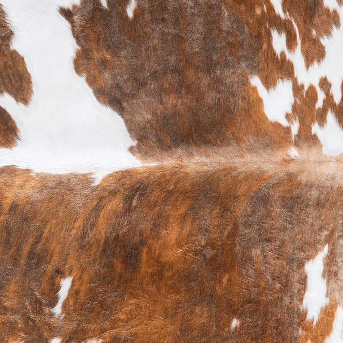 Tricolor Brindle Mix Cowhide Rug Size 7'10" L x 6'10" W 9623