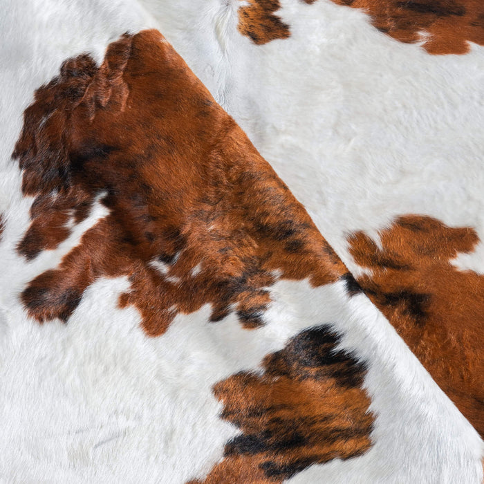 Tricolor Cowhide Rug Size 6'8" L x 6'3" W 9634