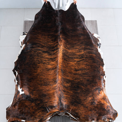 Brindle Cowhide Rug Size 8'0" L x 7'5" W 9645
