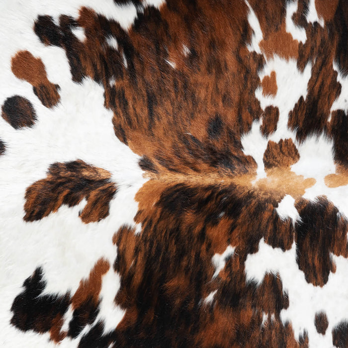 Tricolor Cowhide Rug Size 7'5" L x 6'10" W 9658