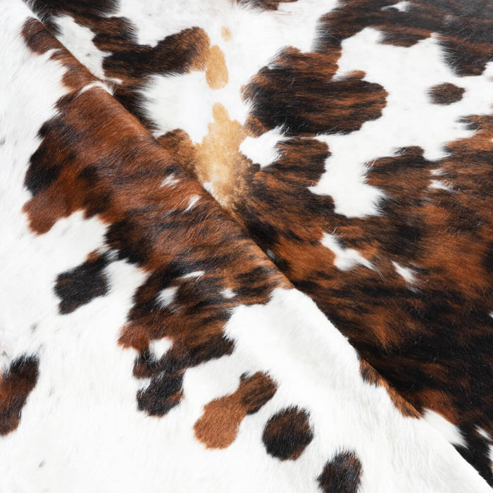 Tricolor Cowhide Rug Size 7'5" L x 6'10" W 9658