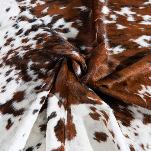 Tricolor Cowhide Rug Size 7'3" L x 6'8" W 9668