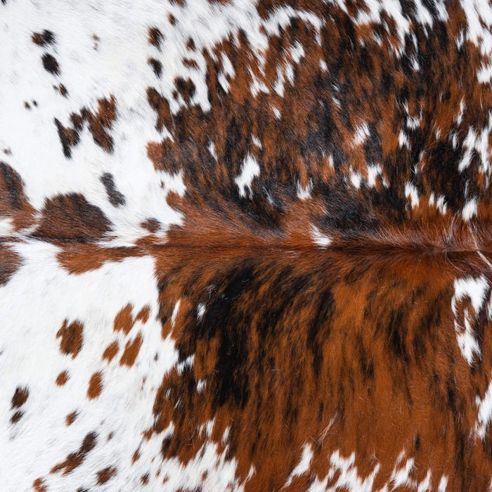 Tricolor Cowhide Rug Size 7'3" L x 6'8" W 9668