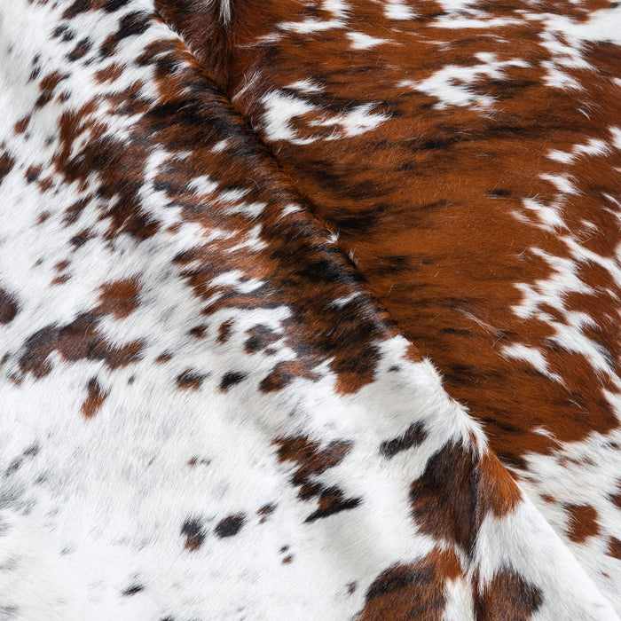Tricolor Cowhide Rug Size 7'3" L x 6'8" W 9668