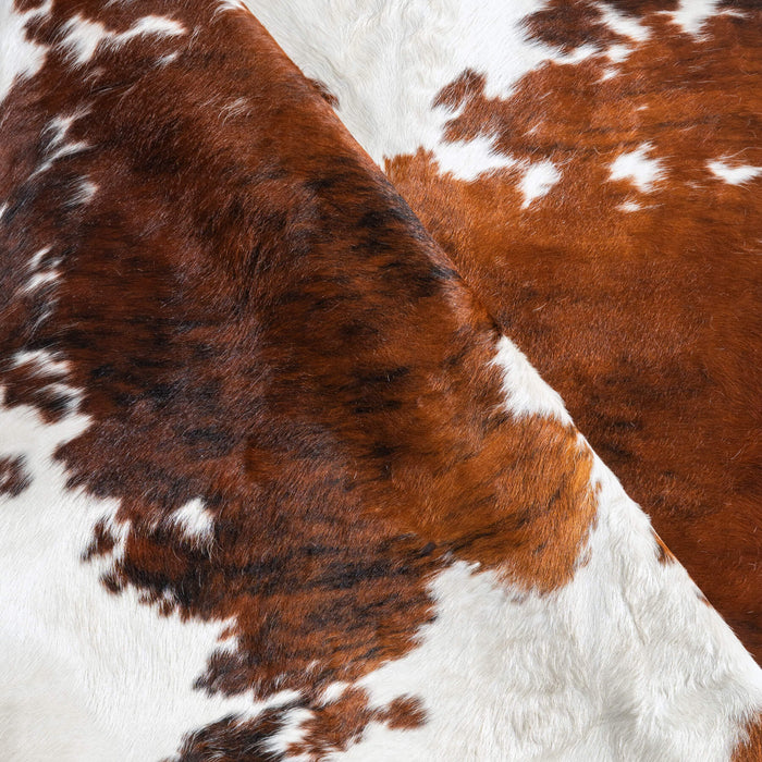 Tricolor Cowhide Rug Size 7'0" L x 6'6" W 9690