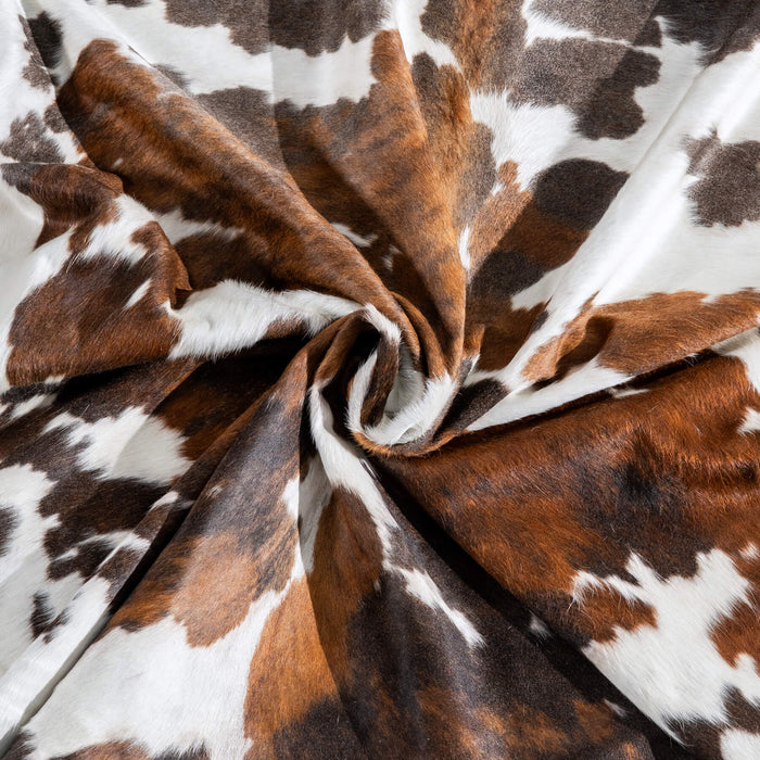 Tricolor Cowhide Rug Size 7'9" L x 7'1" W 9693