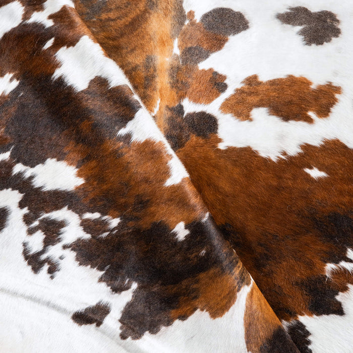 Tricolor Cowhide Rug Size 7'9" L x 7'1" W 9693