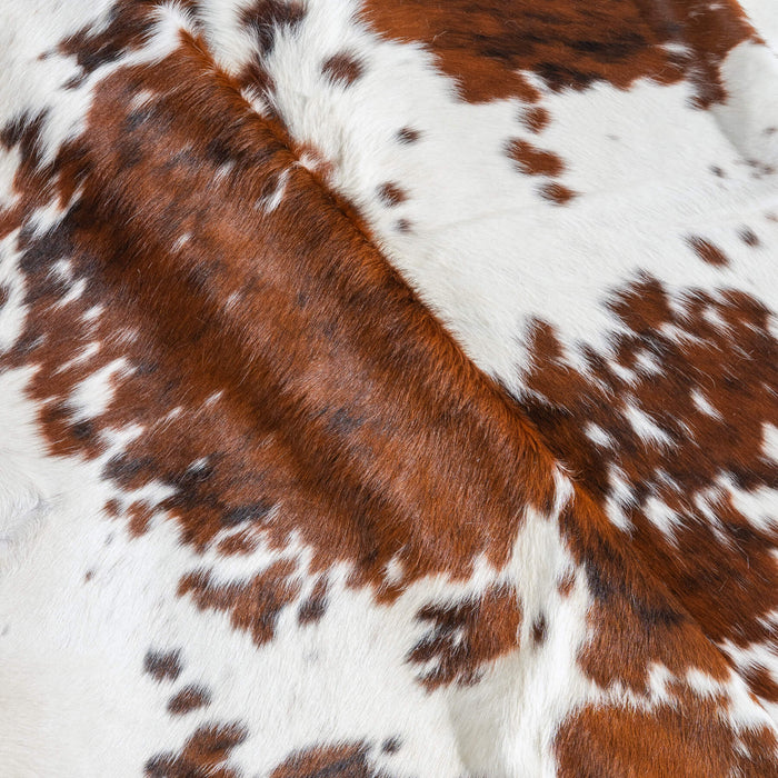 Tricolor Cowhide Rug Size 6'6" L x 5'10" W 9695